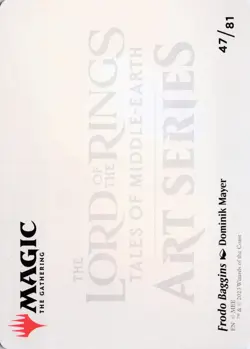 Frodo Baggins Art Card (/81), #47, LTR , Reg, Art Series - NM - Image 2