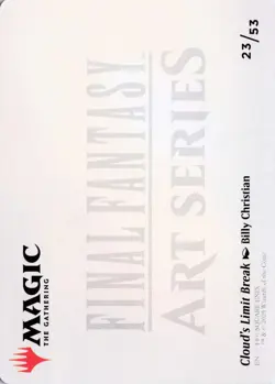 Cloud's Limit Break Art Card, 23, ASFIN, Normal - Image 2