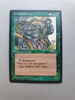 Gorilla Chieftain, MTG Alliances (1996) Common Green Creature NM - Image 1
