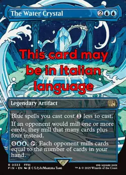 MTG THE WATER CRYSTAL 333 EXC - IL CRISTALLO DELL'ACQUA - FIN X IT - MAGIC - Image 1