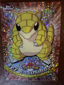 2000 Pokemon Topps Chrome Sandshrew SPARKLE. - Image 2