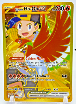 Pokemon TCG Ethan's Ho-oh ex 239/182 Ultra Rare Destined Rivals NM Gold - Image 1