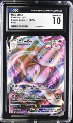 Mew VMAX 114/264 | CGC GEM MINT 10 | Pokemon Fusion Strike - Image 1