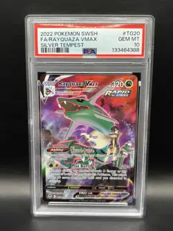 Rayquaza VMAX TG20/TG30 Pokemon Sword & Shield Silver Tempest PSA 10 - Image 1