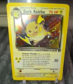 Dark Raichu 83/82 Team Rocket Holo 2000 Pokemon NM-LP cond - Image 1