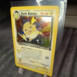 Dark Raichu 83/82 Team Rocket Holo 2000 Pokemon NM-LP cond - Image 2