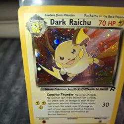 Dark Raichu 83/82 Team Rocket Holo 2000 Pokemon NM-LP cond - Image 5