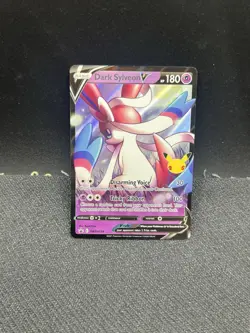 2021 Pokemon TCG Black Star Promo Dark Sylveon V SWSH134 NM - Image 1
