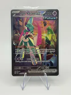Pokemon TCG Iron Valiant EX Paradox Rift 249/182 Special Illustration Rare - Image 1