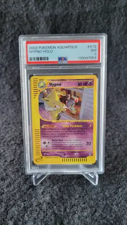 Pokemon TCG Hypno Holo Aquapolis #H12 2003 PSA 7 Holo Rare English - Image 1