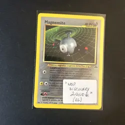 🇮🇹Pokemon Magnemite 7/75 Neo Discovery Rara Holo Unlimited Wizards ITA Vintage - Image 1