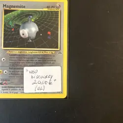 🇮🇹Pokemon Magnemite 7/75 Neo Discovery Rara Holo Unlimited Wizards ITA Vintage - Image 2