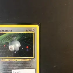 🇮🇹Pokemon Magnemite 7/75 Neo Discovery Rara Holo Unlimited Wizards ITA Vintage - Image 3