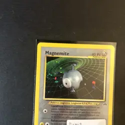 🇮🇹Pokemon Magnemite 7/75 Neo Discovery Rara Holo Unlimited Wizards ITA Vintage - Image 4