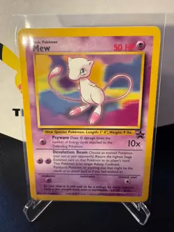 2000 Pokemon Promo Black Star #8 Mew Pokemon League NM - Image 1