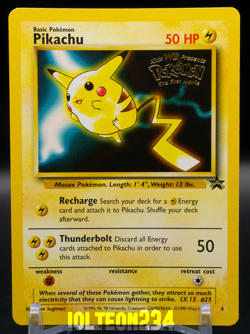 Pokemon TCG - Pikachu Black Star Promo 4 WB The First Movie Vintage WOTC - Image 1