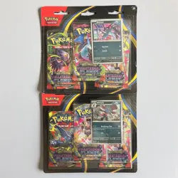 Pokemon TCG Phantasmal Flames 3 Pack Blister [Weavile] & [Sneasel] x2 Bundle. - Image 1