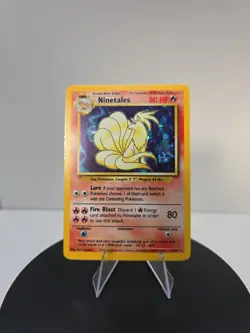 Pokemon TCG Ninetales Holo Rare Unlimited 12/102 Base Set Vintage - Image 1