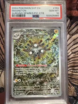Pokemon 2024 Magneton 159 Pokemon Center Stamp Promo GEM MINT PSA 10 - Image 1