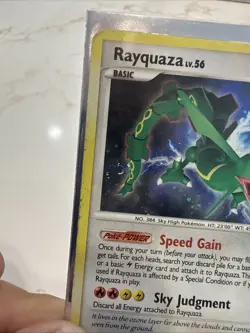 Pokemon TCG Legends Awakened Rayquaza LV.56 Holofoil/Holo - 14/146 Heavy Played - Image 2