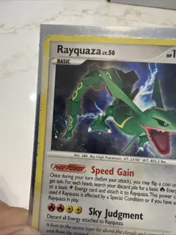 Pokemon TCG Legends Awakened Rayquaza LV.56 Holofoil/Holo - 14/146 Heavy Played - Image 3