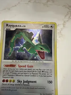 Pokemon TCG Legends Awakened Rayquaza LV.56 Holofoil/Holo - 14/146 Heavy Played - Image 5