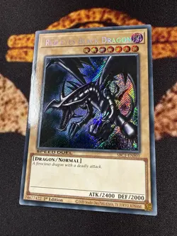 YUGIOH • RED EYES BLACK DRAGON • SECRET RARE • SBC1-ENF01 • 1st EDITION • NM - Image 3