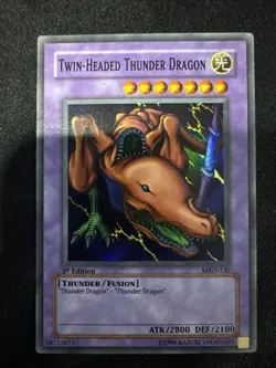 Twin-Headed Thunder Dragon MRD-120 Metal Raiders 1st Edition Super Rare - Image 1