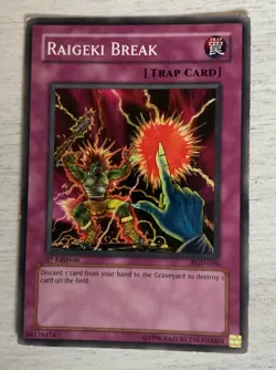 Yu-Gi-Oh! Raigeki Break - PGD-096 - 1st Edition Rare - Pharaoh’s Guardian - LP - Image 2