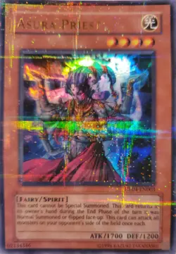 Yugioh!LP Asura Priest - HL04-EN003 - Parallel Rare - Limited Edition lightly P - Image 1