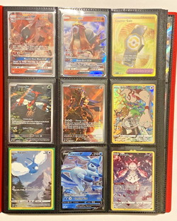 Pokemon Card Binder Lot 108 Ultra Rares Full Arts Trainers Pokeball Pattern EX V - Image 1