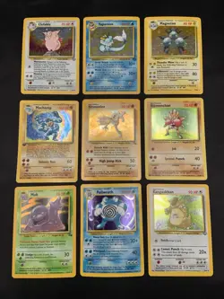 Vintage Holo Rare Pokemon Card Lot WOTC 1999 Base Set, Jungle, Fossil - MP/HP - Image 1