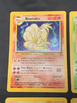 Vintage Holo Rare Pokemon Card Lot WOTC Base Set 2 Nidoking & Nidoqueen MP/HP - Image 2