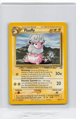Flaaffy 34/111 - Neo Genesis - VINTAGE WOTC Pokemon Card - Unlimited - NM - Image 1