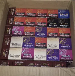 ONE PIECE 35x BOXES 4300+ TCG BULK CARDS JAPANESE CARDS OPENED PACKS MIXED SETS - Image 1
