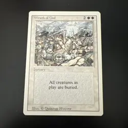 MTG Magic the Gathering Card LP - Wrath Of God Revised - Image 1