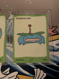 Pokenots 151 Veenuhsore 0003 Dysfunctional Passholders Pokemon Parody Card NM - Image 1