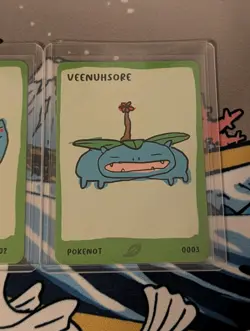 Pokenots 151 Veenuhsore 0003 Dysfunctional Passholders Pokemon Parody Card NM - Image 2