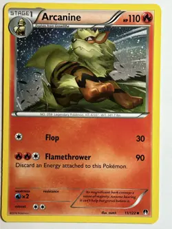 Arcanine XY - BREAKpoint 11/122 LP-NM Pokemon card - Image 1