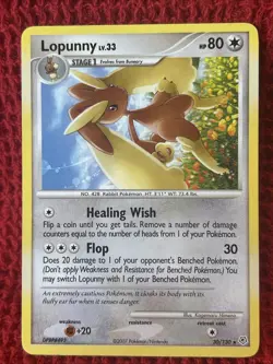 Lopunny 30/130 Diamond & Pearl Base Set Pokemon Card Non-Holo Rare - Lp/Vlp - Image 1