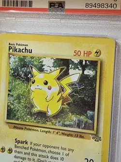 Pikachu 60/64 Jungle-Unlimited Edition Regular Graded Pokemon Card Vintage PSA 5 - Image 5