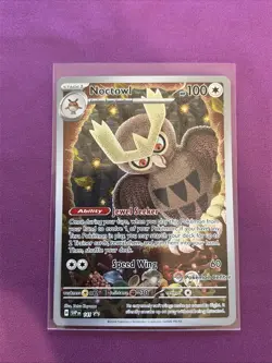Pokemon Center Logo Exclusive #141 Noctowl ETB Promo Pokemon TCG Card - Image 1