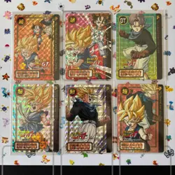 Dragon Ball GT Carddass Card Part 27 Complete Prism Holo Set Lot Vintage 1996 - Image 1
