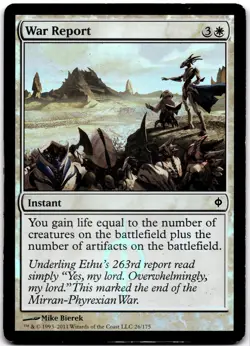 War Report Foil C New Phyrexia 26 NM NPH - Image 1