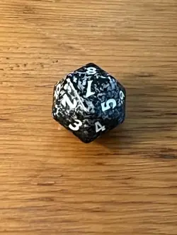 MTG Magic the Gathering 2000 Beatdown Spindown - Dice Die - Black Lotus - Black - Image 2