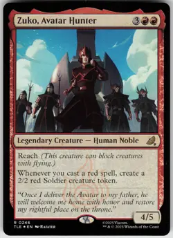 MTG Zuko, Avatar Hunter (0246) Foil NM Avatar: The Last Airbender: Eternal-Legal - Image 1