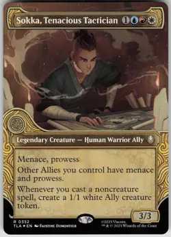 MTG Sokka, Tenacious Tactician (Showcase) Foil NM Avatar: The Last Airbender Mag - Image 1