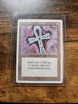 MTG Magic the Gathering - Revised - Ankh Of MISHRA - Image 1