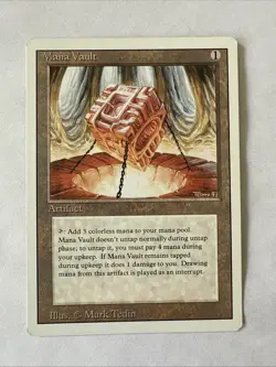 MTG Magic the Gathering Revised MANA VAULT English 1994 - Image 1