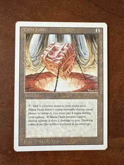 MTG Magic the Gathering Revised MANA VAULT English 1994 - Image 2